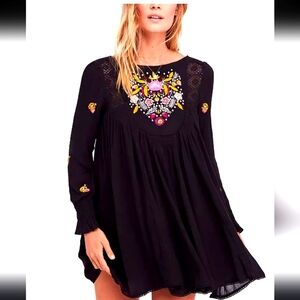 SIZE S Free People Mohave Embroidered Mini Dress
